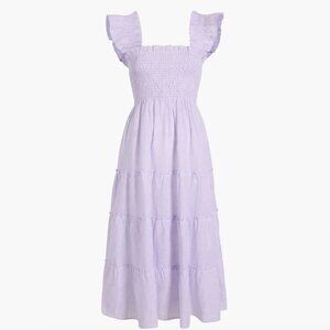 Hill House The Nap Dress XXS Purple and White